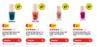 Kruidvat Nagellak 2 voor 5 euro!