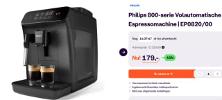 Philips 800 Series LatteGo EP0820/00 - Espressomachine - Zwart voor €179 bij Ibood