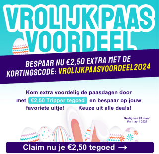 Gratis €2,50 tegoed bij Tripper