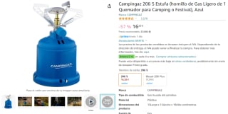 Campingaz 206 S Estufa por 16,28€