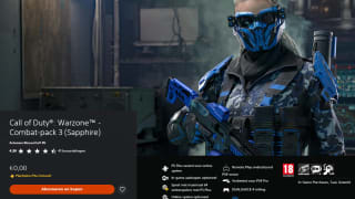 Call of Duty Warzone Combat-pack 3 (Sapphire) gratis voor Playstation Plus members