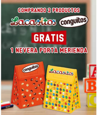 Nevera porta meriendas lacasitos de regalo por compra de 2 productos