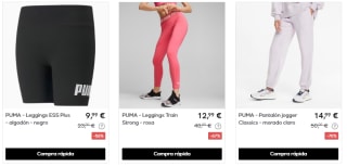 Ropa y calzado PUMA desde solo 6,99€