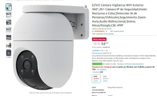 EZVIZ Cámara Vigilancia WiFi Exterior 360 por 54,99€