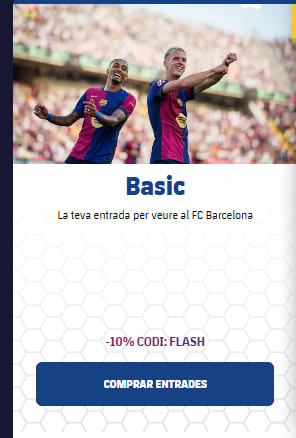 10% descuento entradas partido fútbos FC Barcelona - Atlético de Madrid