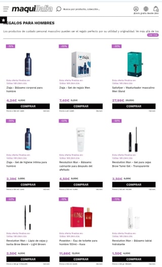 Hasta -70% Día del Padre Maquillalia.