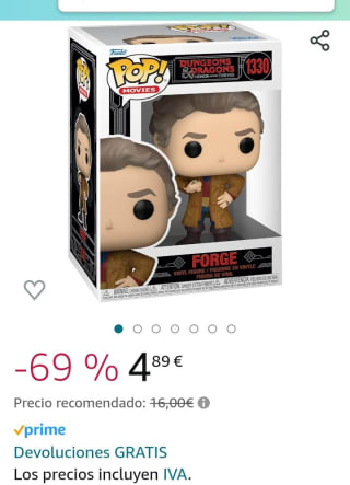 Funko Pop! Movies: Dungeons & Dragons Forge D&D por 4,89€.
