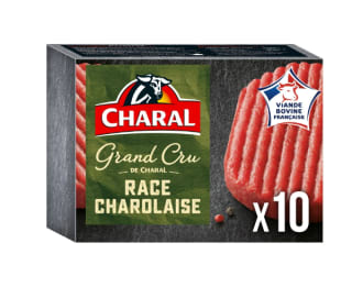 Steaks hachés Charal pur bœuf Grand Cru Charolais X 10 à 13 ,75 €