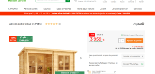 Abri de jardin Orkus-44 Petite à 3959€
