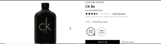 Calvin Klein CK Be Eau de Toilette Spray - £19.99
