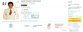 José José Secretos Vinyl Rojo por $515 en Amazon