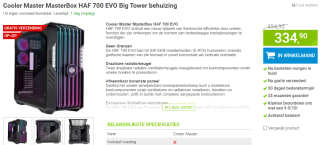 Cooler Master HAF 700 EVO voor €334,90 bij Megekko