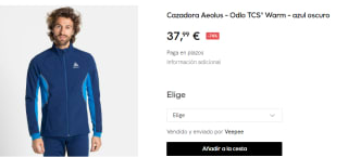 Cazadora para Hombre Odlo TCS° Warm Aeolus por 37.99€
