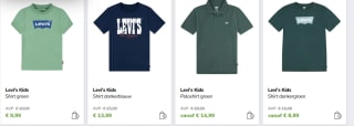 Diverse Levi's kids shirts vanaf €8,99 bij Limango