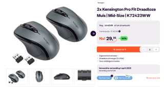 2 stuks Kensington Pro Fit Draadloze Muis K72423WW voor €29,95 bij iBOOD