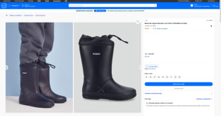 Bota de Agua Escolar con Forro Peludito Unisex por solo $14.990
