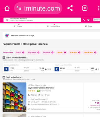 Florencia 3 días con vuelos desde 110€.