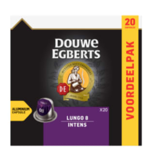 Douwe Egberts Nespresso Cups 3 dozen voor €10 bij Jan Linders