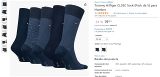 Pack 5 calcetines Tommy Hilfiger CLSSC Sock por 19,60€