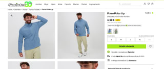 Chaqueta Forro Polar Hombre dos colores a elegir poor 4,99€