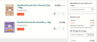 Alle glutenvrije Made Good producten 1 + 1 gratis bij Holland & Barrett