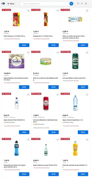 Envío Gratis Supermercado online de Carrefour.