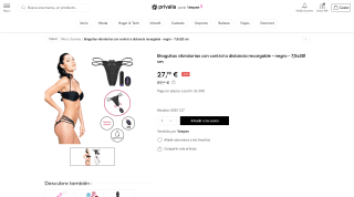 Braguitas vibratorias con control a distancia por 27,99€