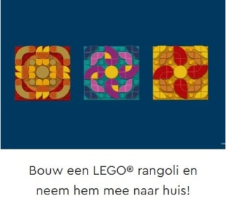 Bouw een LEGO® rangoli en neem hem mee naar huis in LEGO® Stores op 2 november