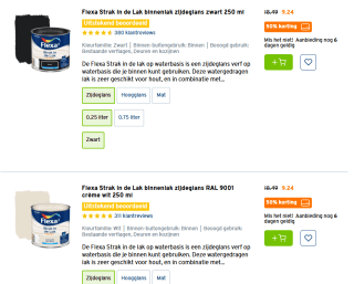 50% korting op Flexa Strak in de Lak bij de Gamma