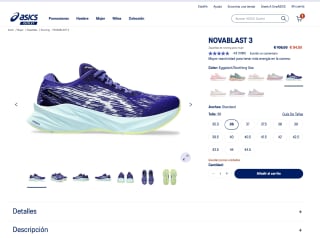 Zapatillas Asics NOVABLAST 3 running Mujer por 94,50€