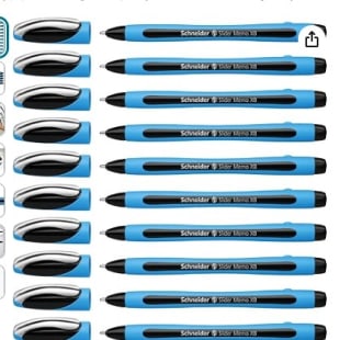 Bolígrafo Schneider P150201x10 10, negro por 1,09€ (11 centimos la unidad)