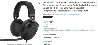 Corsair HS65 Surround Gaming Headset - Carbon - PC & Mac voor €55 bij Amazon