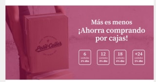 10% descuento en seleccionados y portes gratis en Petit Celler