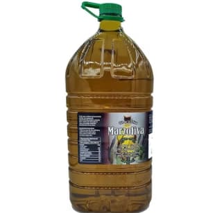 Aceite Marzoliva de Orujo de oliva suave, 5 litros por 12,74€.