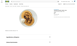 Tortitas con nata y sirope 2 unidades po 2,49€ en Ikea