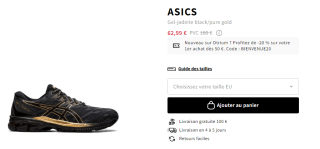 Asics Gel Jadeite à 62,99€ au lieu de 180€