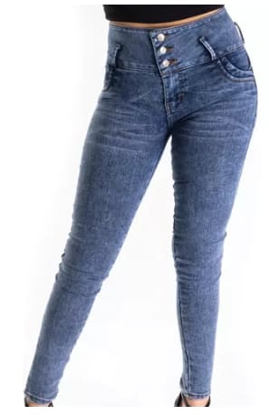 Jeans Mezclilla Mujer Strech Skinny Levanta por $119 en Mercado Libre