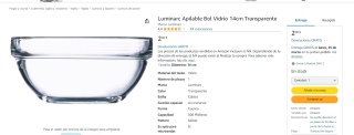 Luminarc Bol Vidrio 14cm por solo 2€