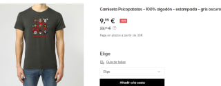 Camiseta de Hombre Kukuxumusu Psicopatatas por 9.99€