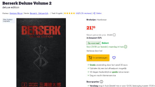 Berserk Deluxe Volume 2 hardcover boek voor €21,70 bij Bol