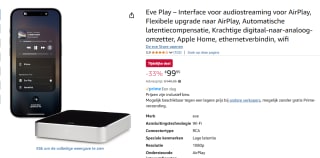 eve Play netwerkspeler voor €99,95 bij Amazon