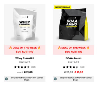 Tot 60% korting op verschillende items (combineer met codes)