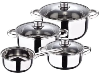 Juego de Ollas con Tapas 7 Piezas por 10.99€