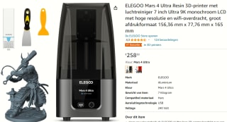 ELEGOO® MARS 4 Ultra 9K MSLA 3D Printer 9K voor €258,39 bij Amazon