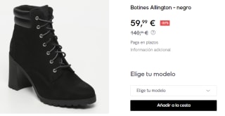 Botas de mujer Allington Heights Timberland por 59.99€