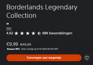 Borderlands Legendary Collection voor €9,99 in de Playstation Store