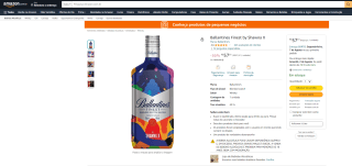 Whisky Ballantines Finest by Shawna X de 750ml - R$ 57,81