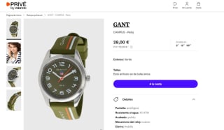 Reloj Campus Gant por 28€