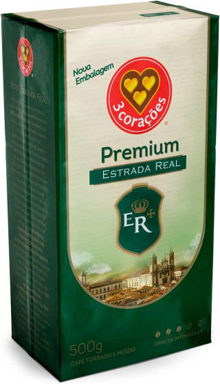 Café Torrado e Moído 3 Corações de 500g - R$ 17