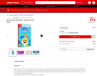 Baby Shark Sing & Swim Party Nintendo Switch a tan solo 7,99€